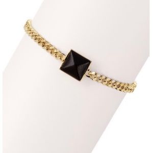 Vince Camuto Blow Up Pyramid Gold Chain Bracelet